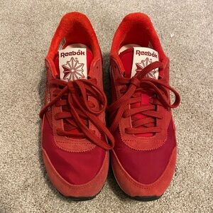 Reebok Bold Red Athletic Shoes